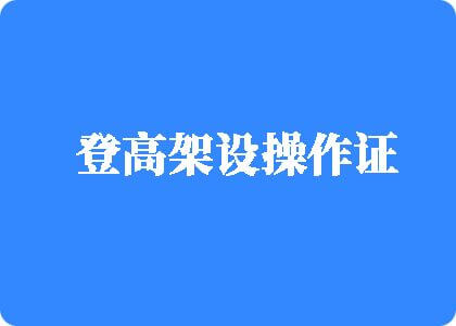 男女操逼网站直接放登高架设操作证